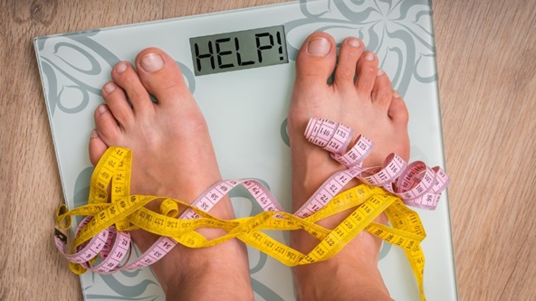 pèse-personne affichant help